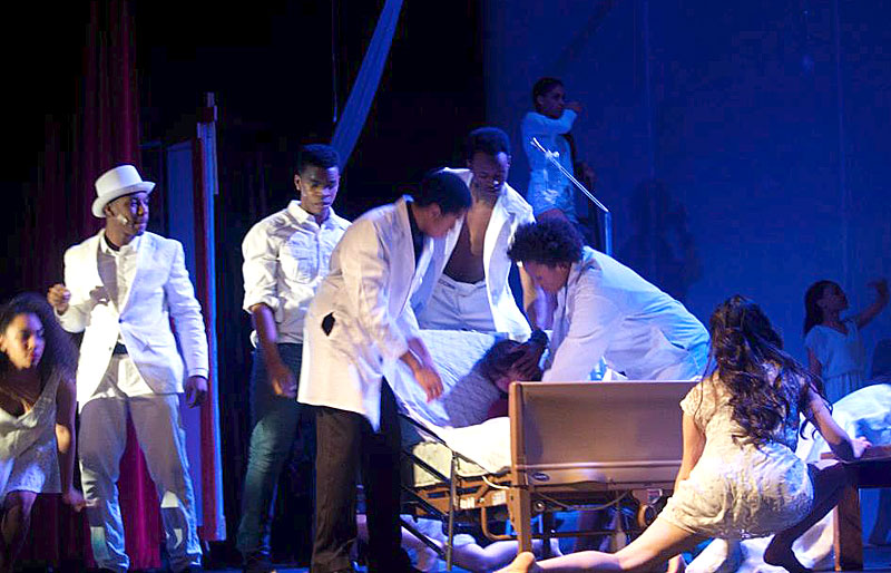 Carver-High-School-District-One-Act-Play-Ghost-Scene-in-Hospital-6